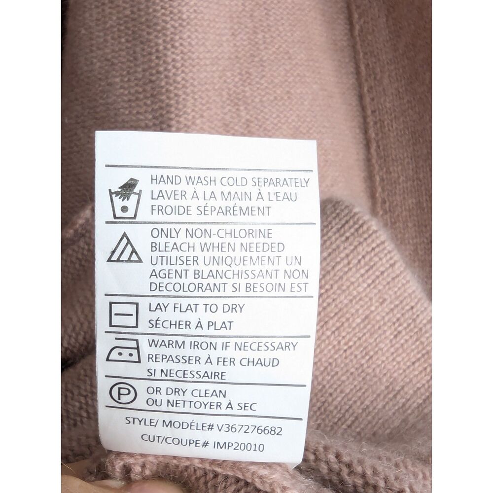 EUC Vince 100% Cashmere Open Front Cardigan Sz XS Pink Relaxed Soft Oversized - Picture 8 of 8